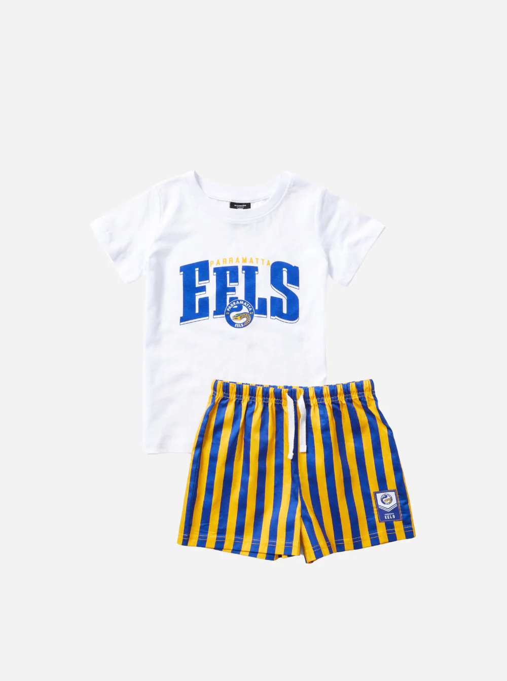 Parramatta Eels Bleacher Athletic Youth T-Shirt and Short PJ Set