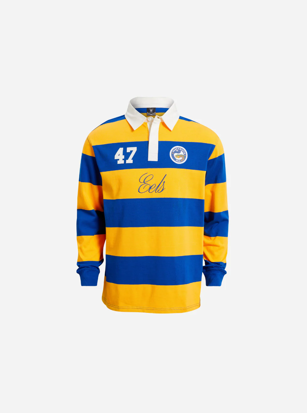 Parramatta Eels Bleacher Athletic Adult Stripe Rugby Polo