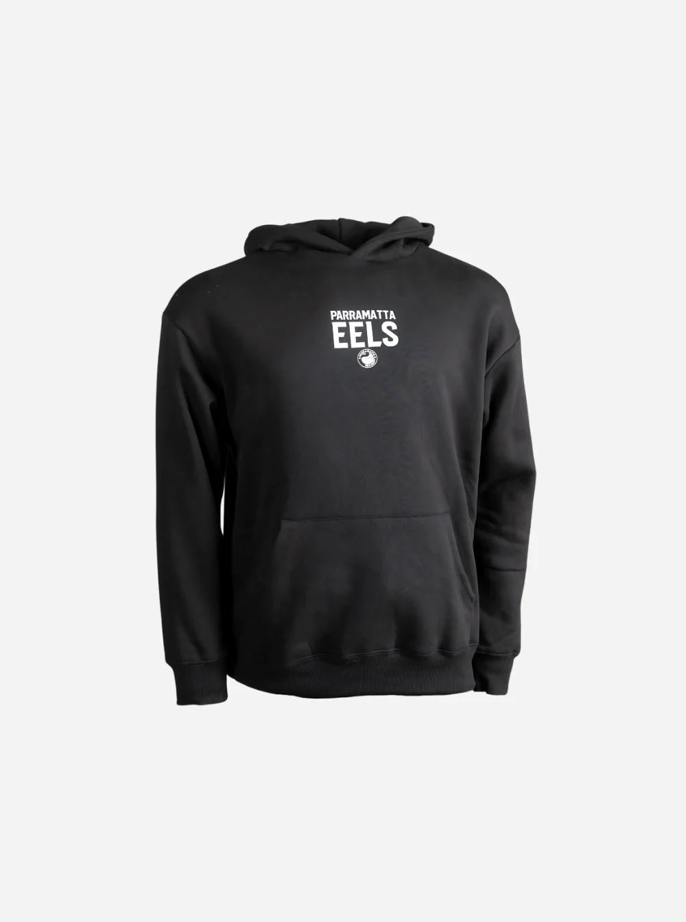 Everyday Eel Adult's Script Black Hoodie
