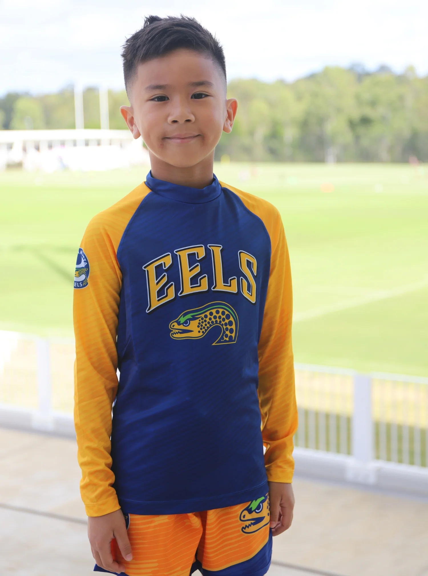 Parramatta Eels Youth "Barrel" Youth Rash Vest