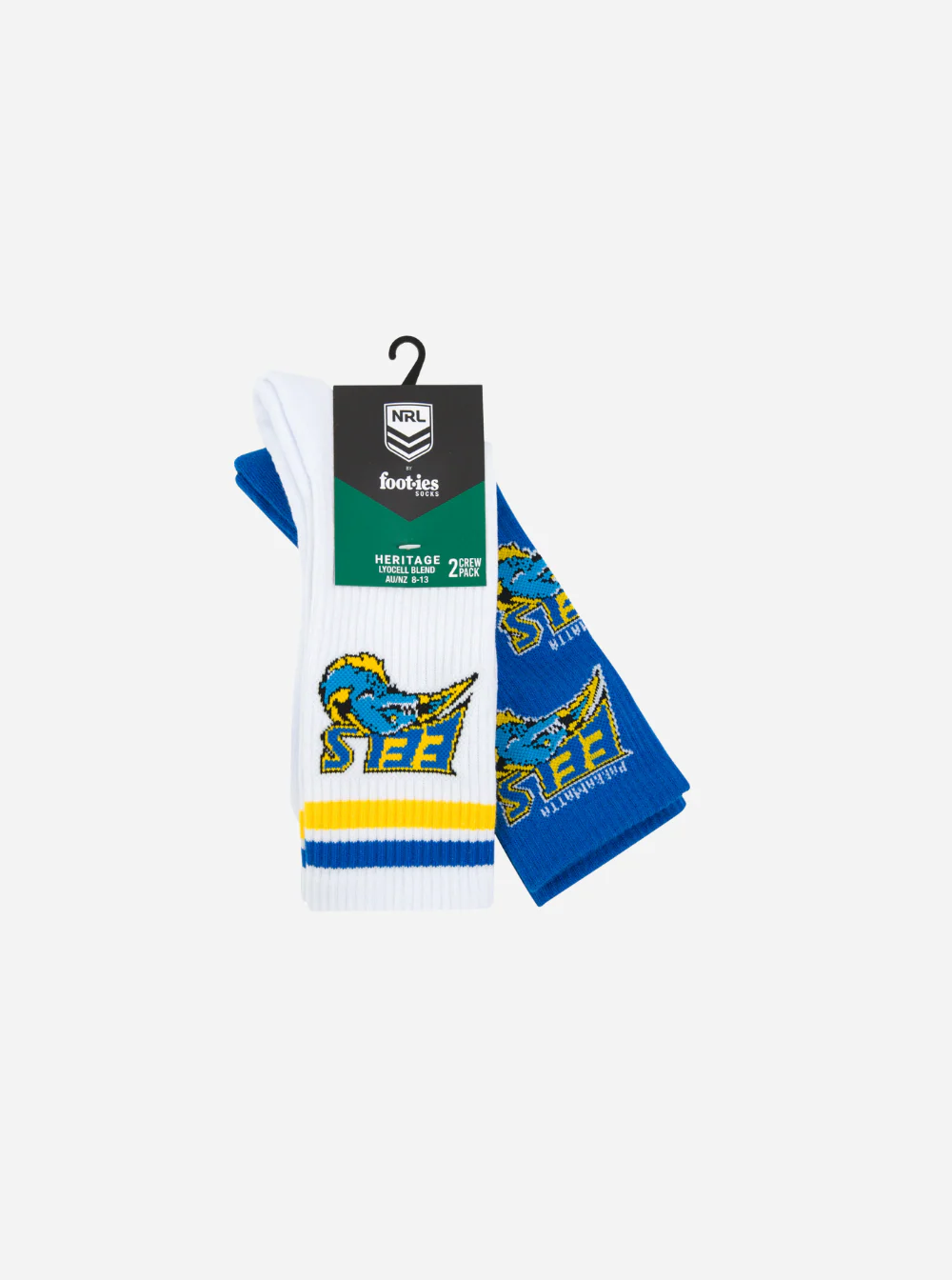 Parramatta Eels Retro Sneaker Sock 2 Pack