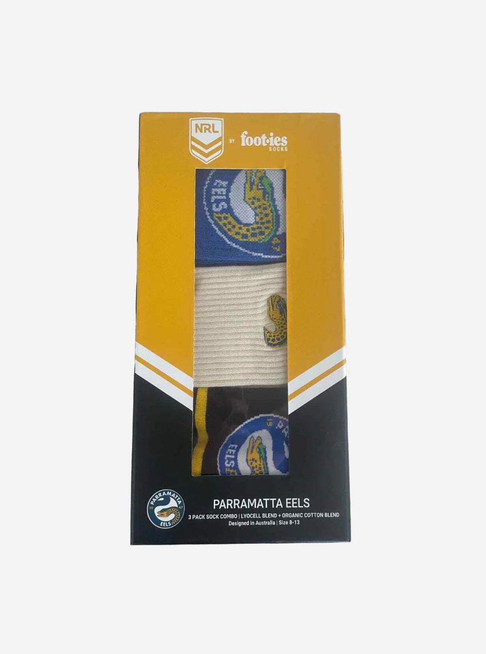 Parramatta Eels 3PK Combo Sock Gift Box