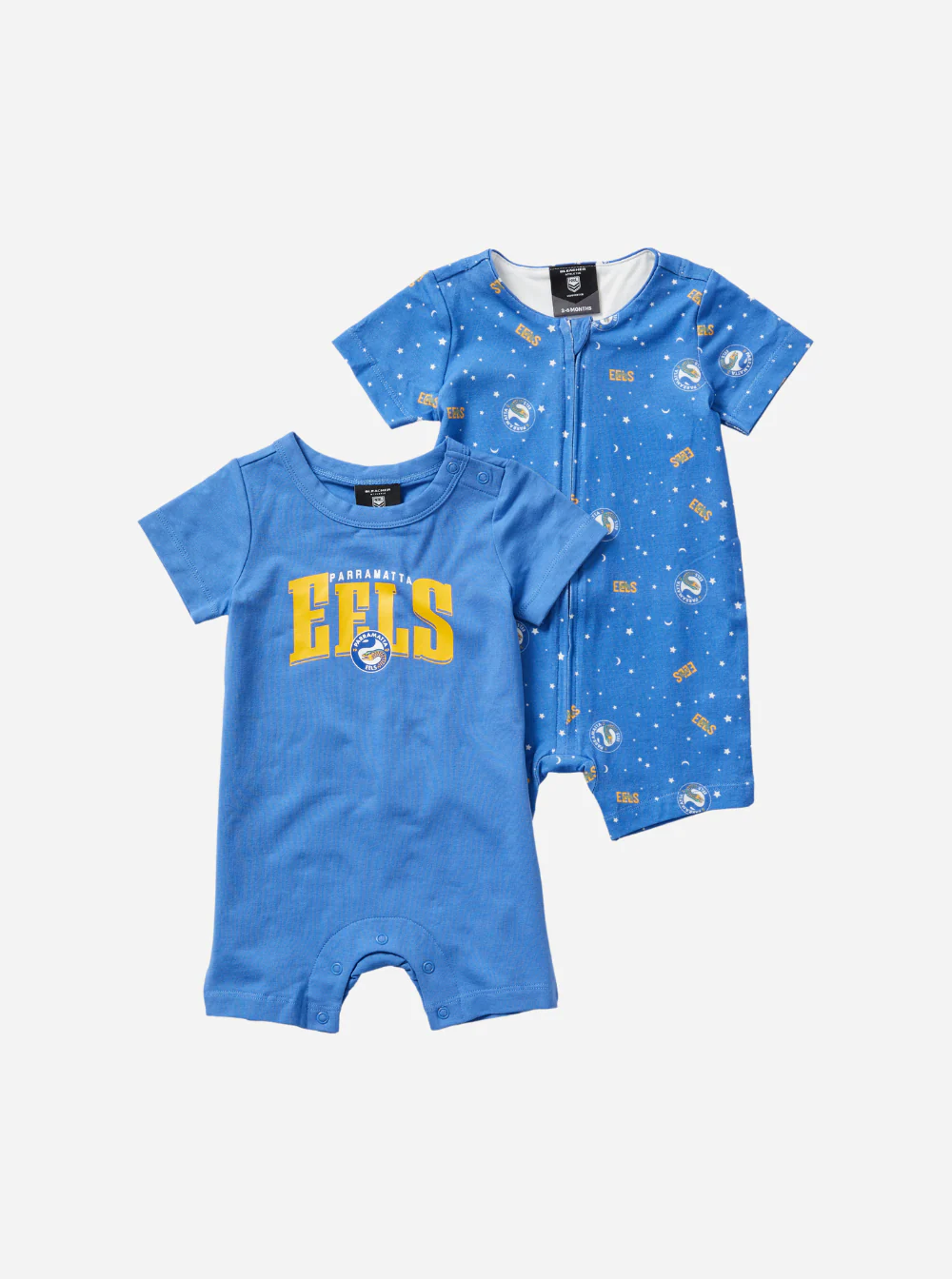 Parramatta Eels Bleacher Athletic Short Sleeve Zip Romper