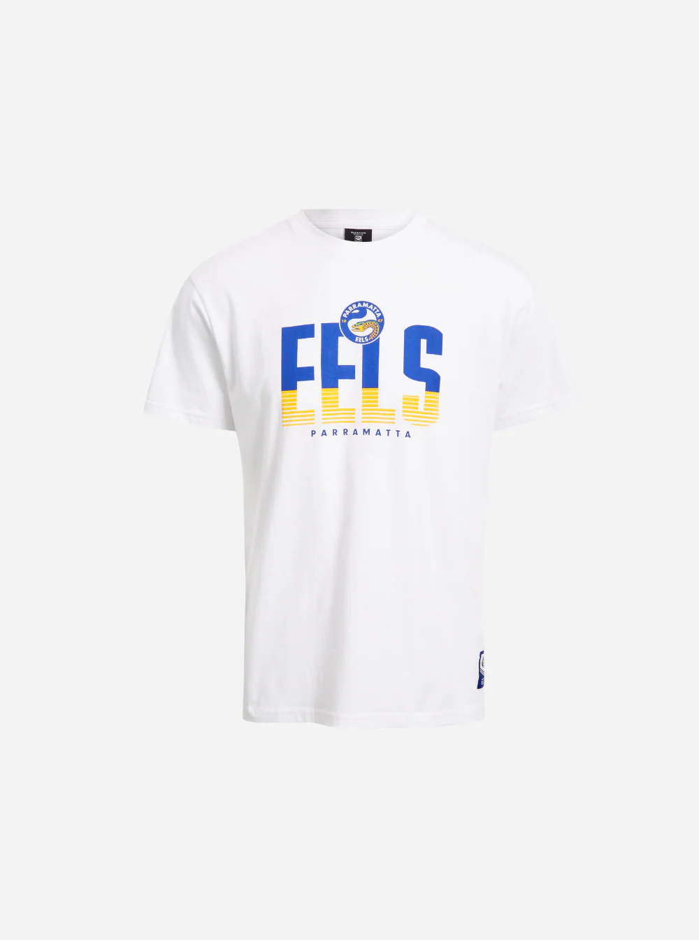 Parramatta Eels Bleacher Athletic Adult Chest Print T-Shirt