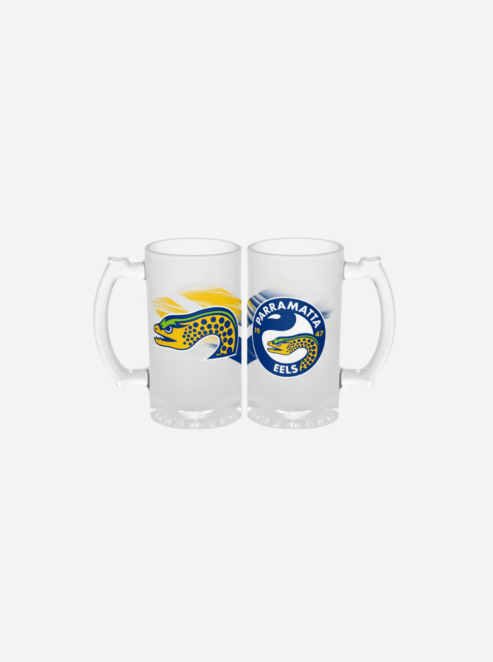 Parramatta Eels Frosted Stein Glass